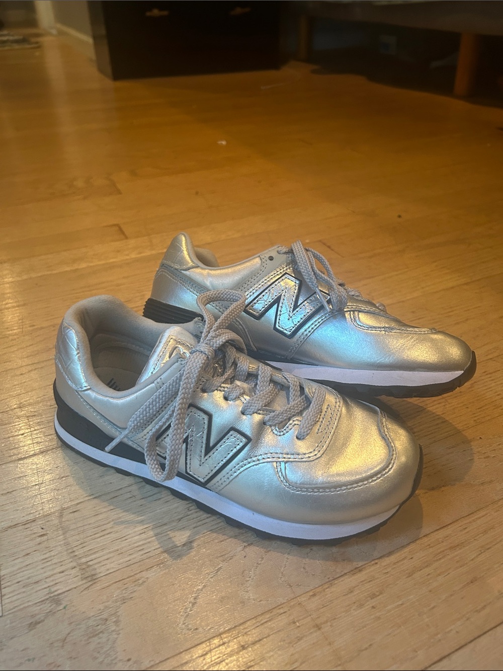 New Balance Silver Sneakers